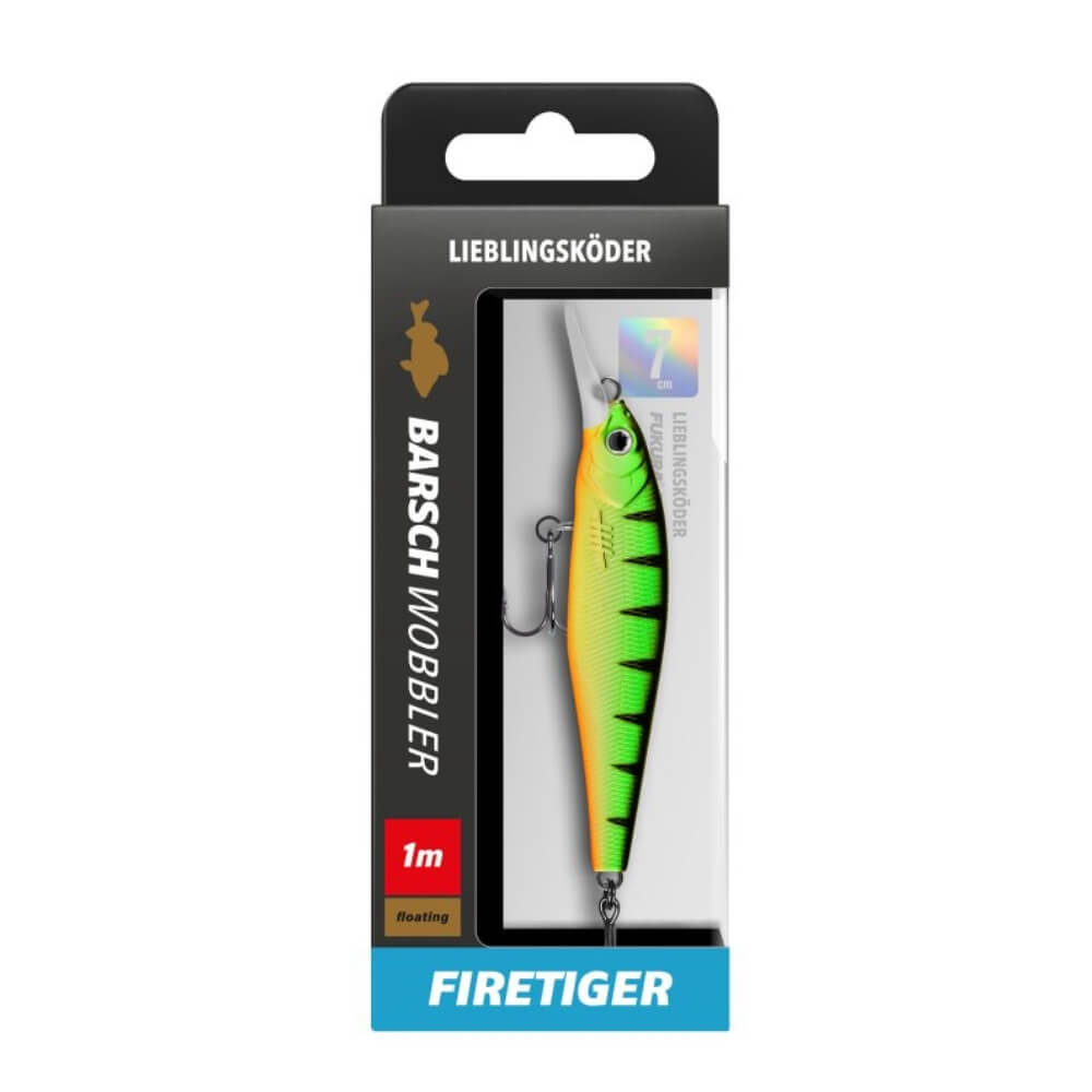 Lieblingsköder Barschwobbler 7 cm Firetiger