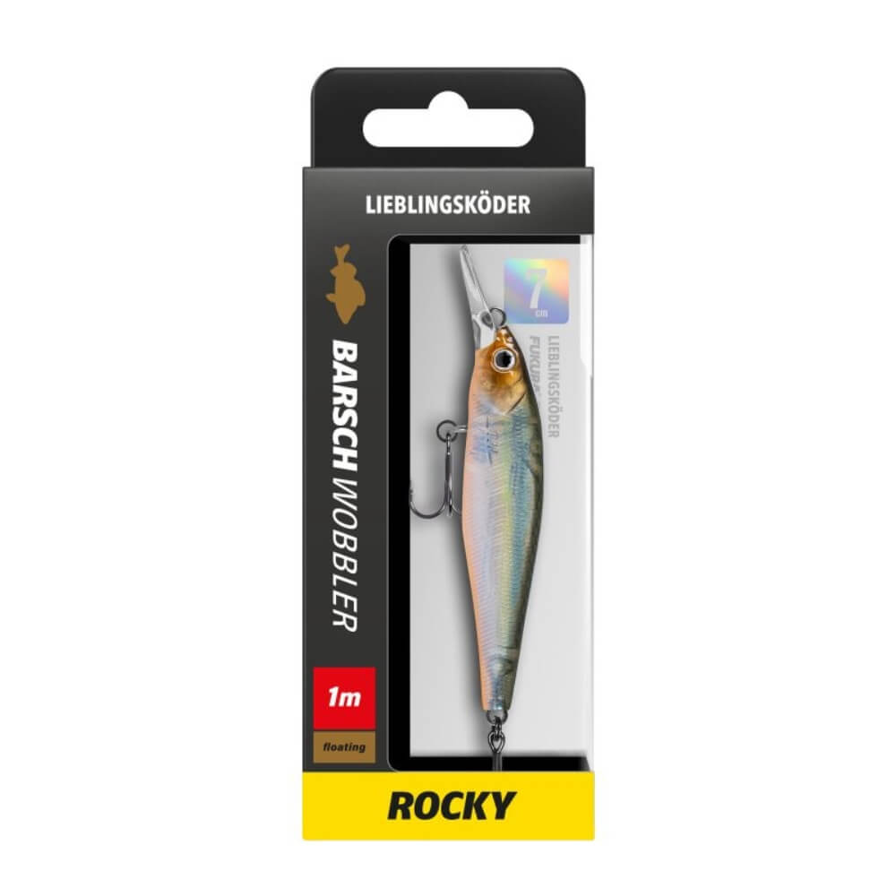 Lieblingsköder Barschwobbler 7 cm Rocky