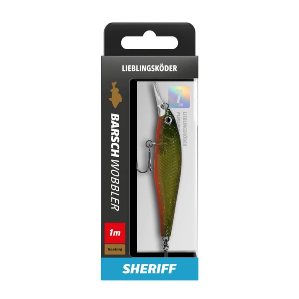Lieblingsköder Barschwobbler 7 cm Sheriff