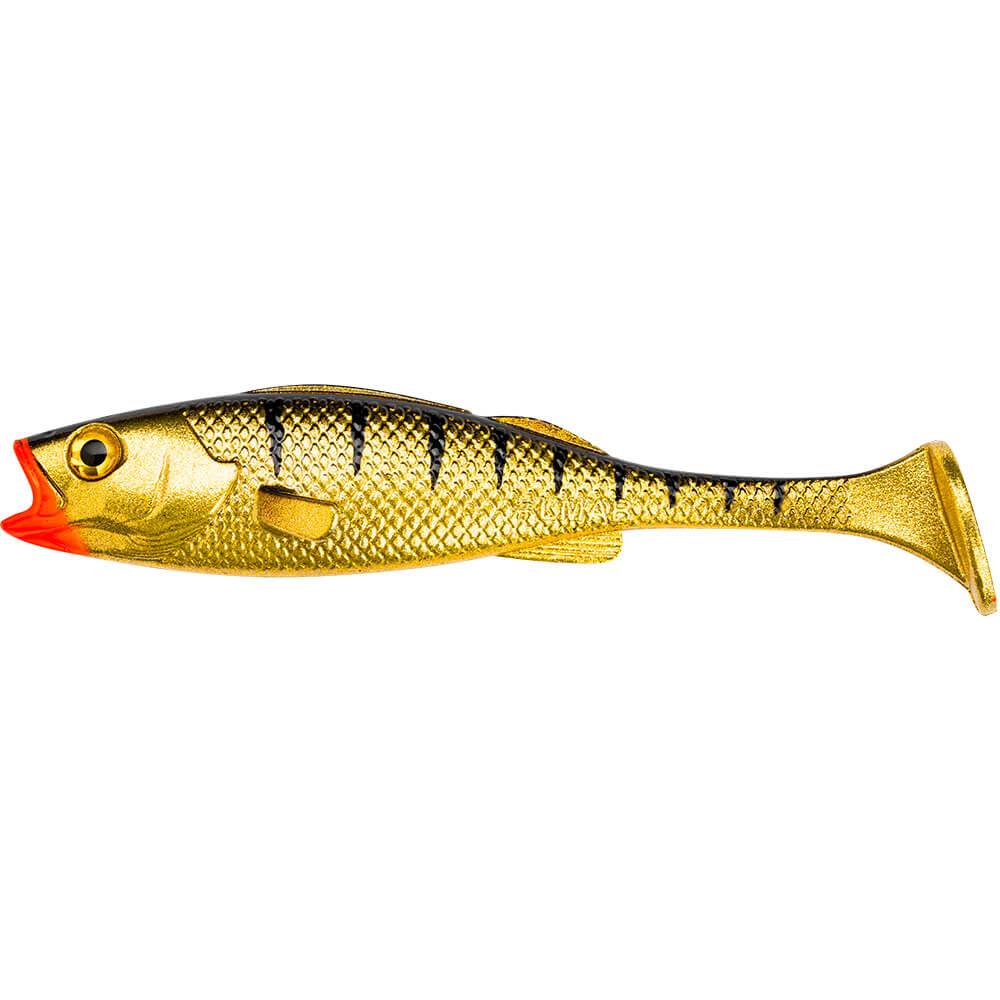 LMAB KÖFI Perch Shad in 23 cm Länge und im Dekor Gold Tiger