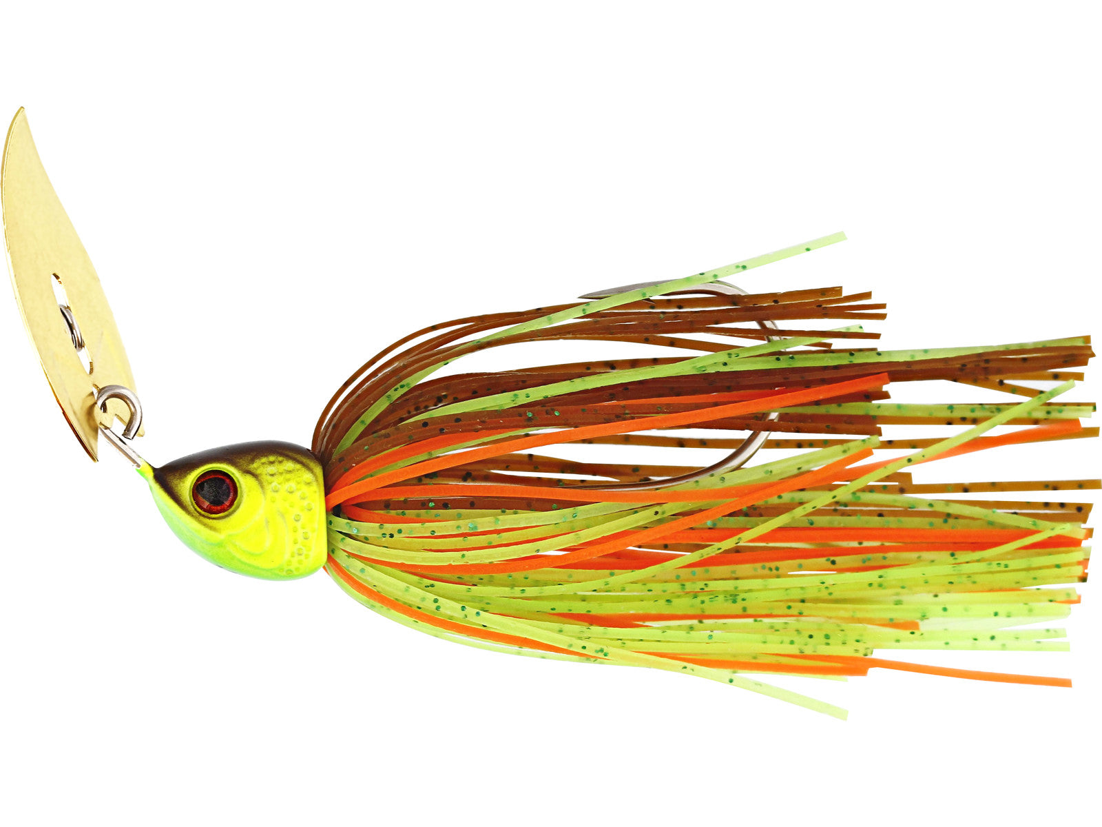 BladeBite V2 Tungsten Bladed Jig in 7g / 9 g / 14 g / 21 g und der Farbe Brown Chartreuse