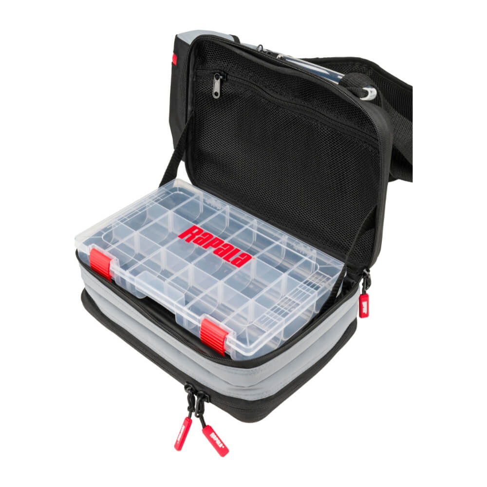 Rapala Countdown Sling Bag Pro / XL geöffnet mit Box