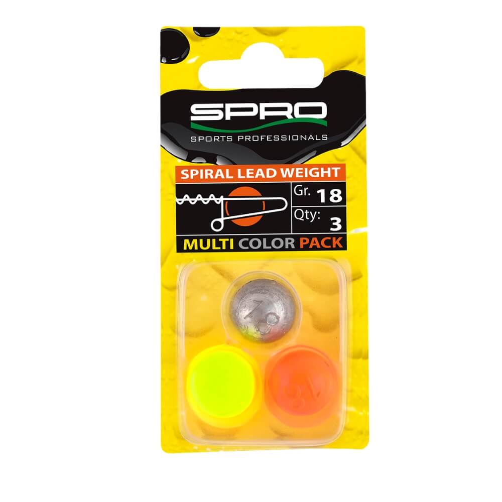 Spro Spiral Lead Weight / Multi Color Pack
