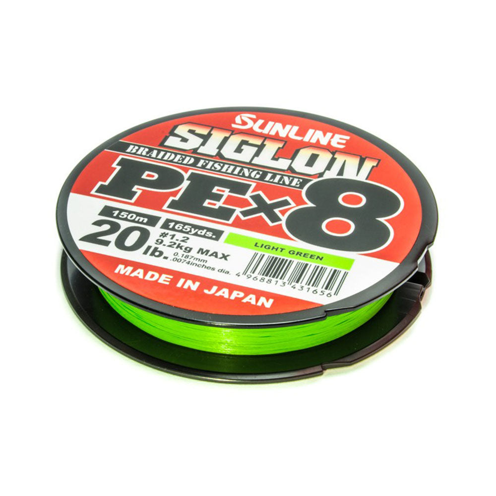 Sunline Siglon PE X8 Light Green 0,209 mm 11 kg 25 lb
