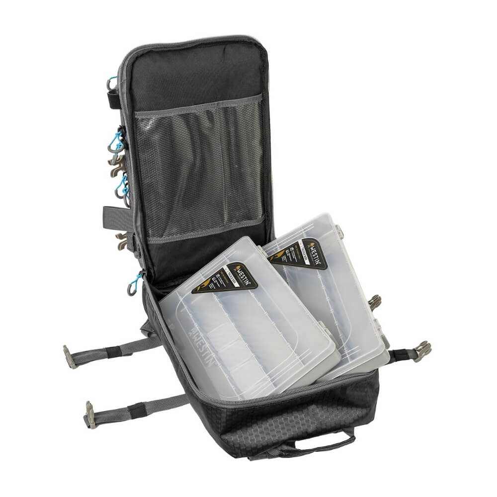 Westin W4 HD Backpack 2 Boxes offen mit Boxen