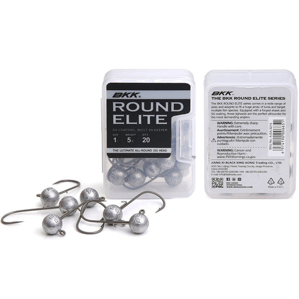 Ami BKK Round Elite Classic Jig Hook Con Portesca &ndash; Taglia 1, Confezione Da 3 Pezzi