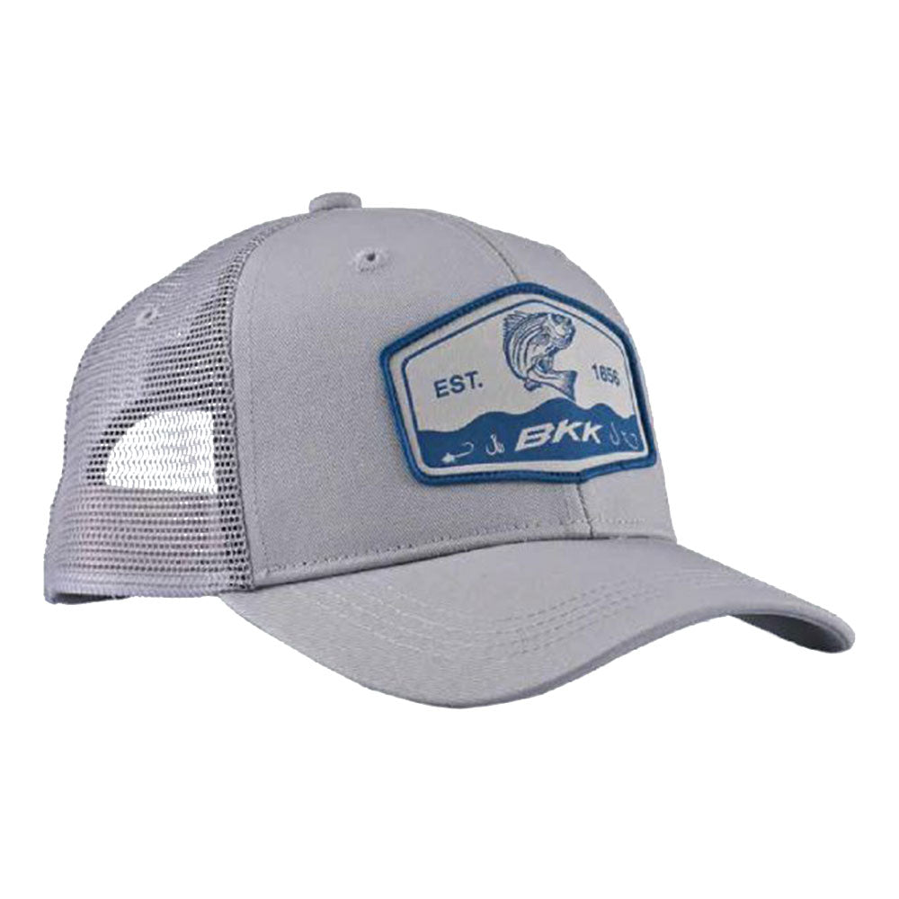 BKK Striped Bass Trucker Hat Grey