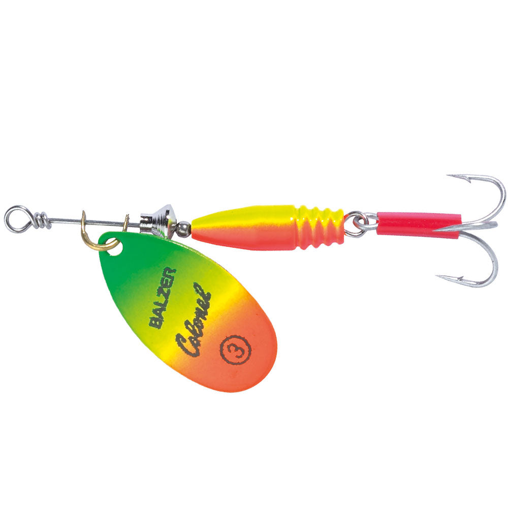 Balzer Colonel Classic Fluo Spinner 1 3,0 g Rot Gelb Gruen