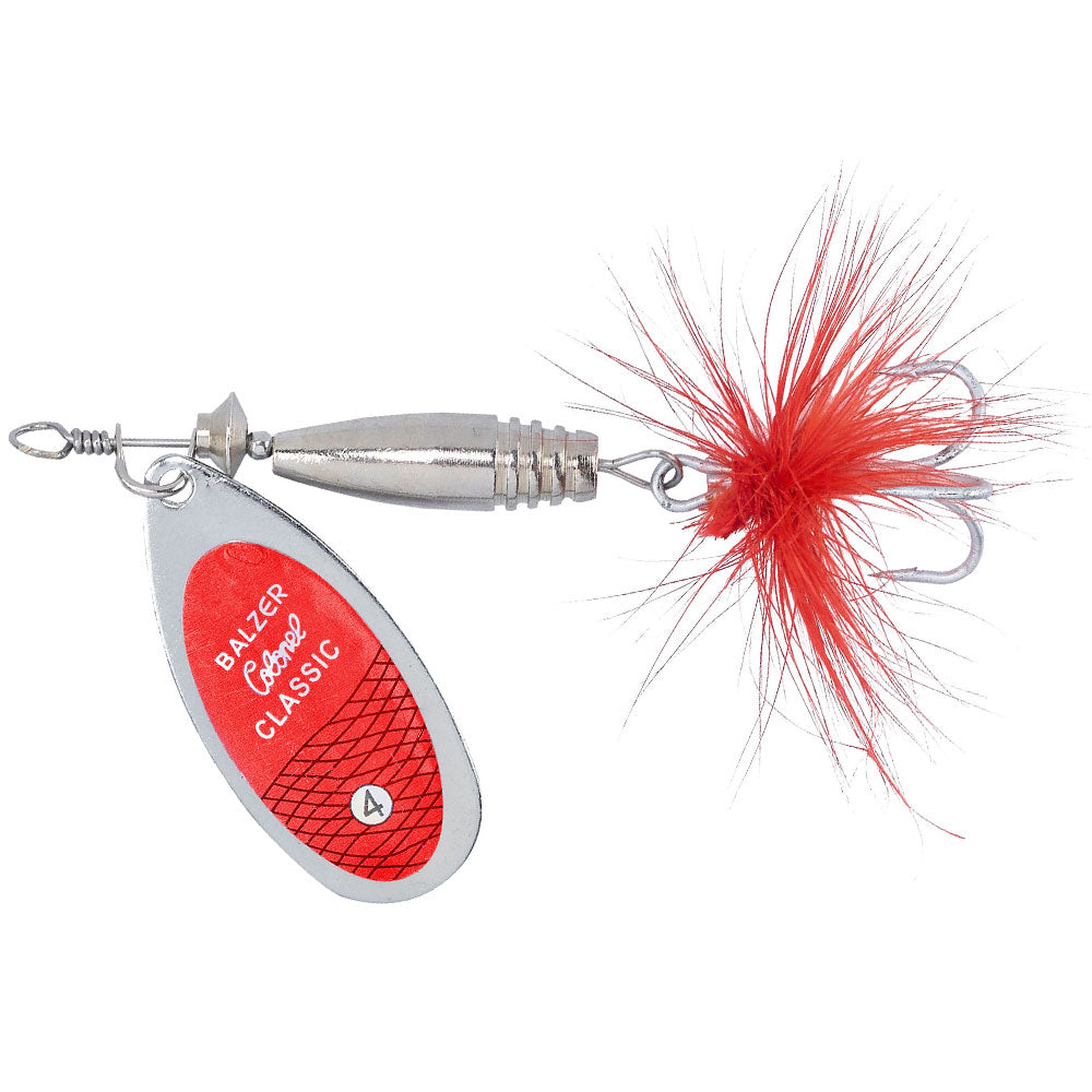 Balzer Colonel Classic Spinner Gr 3 7 g Rot Glitter