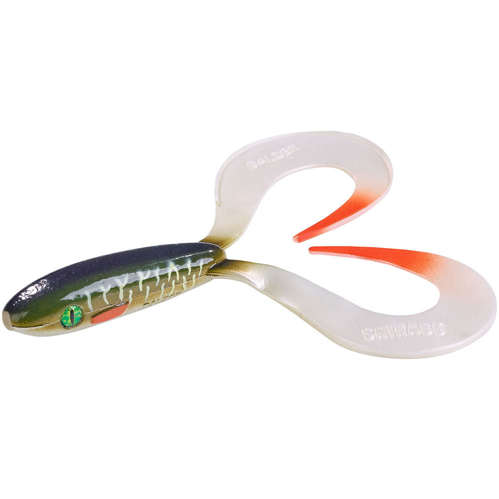 Balzer Shirasu Screw In Pike Fishing System, Alternating Weights, Fluo-Red, UV Active, 9cm & 14cm