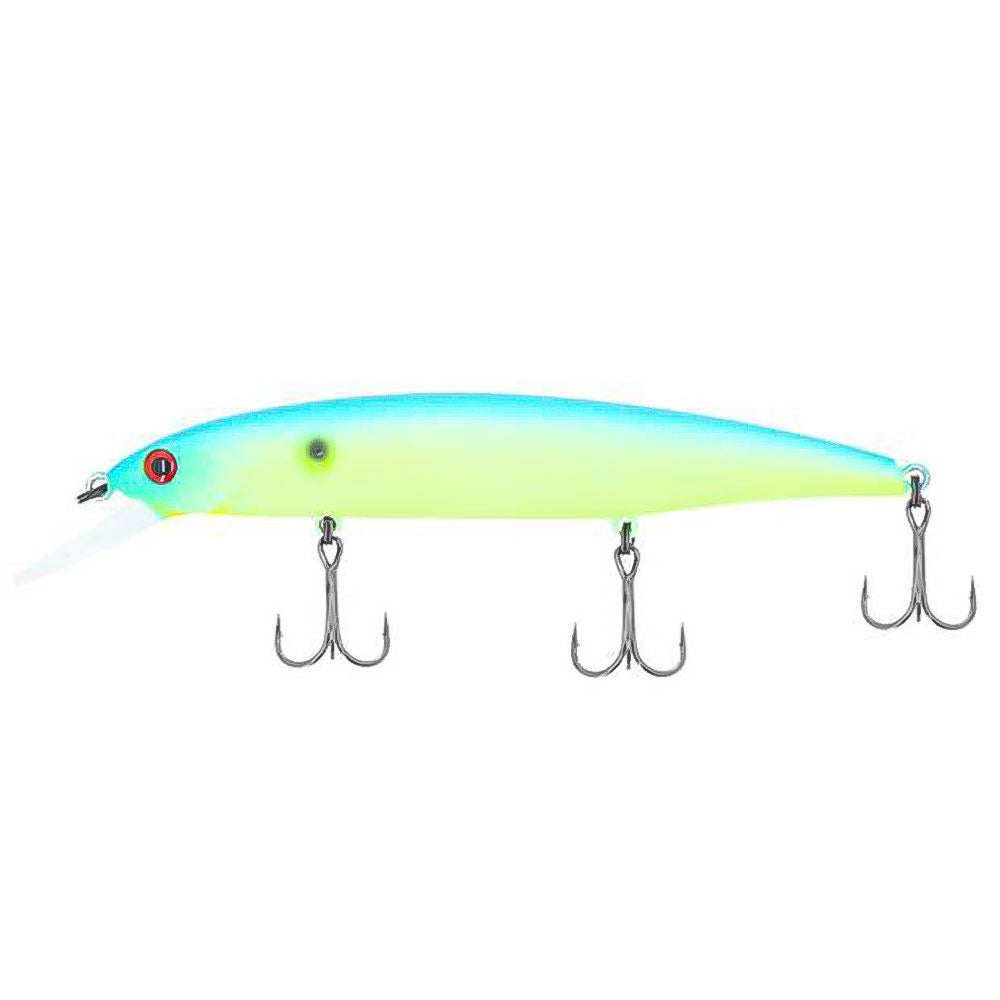 Bassday Mogul Minnow 110SP Pearl Shad Lime