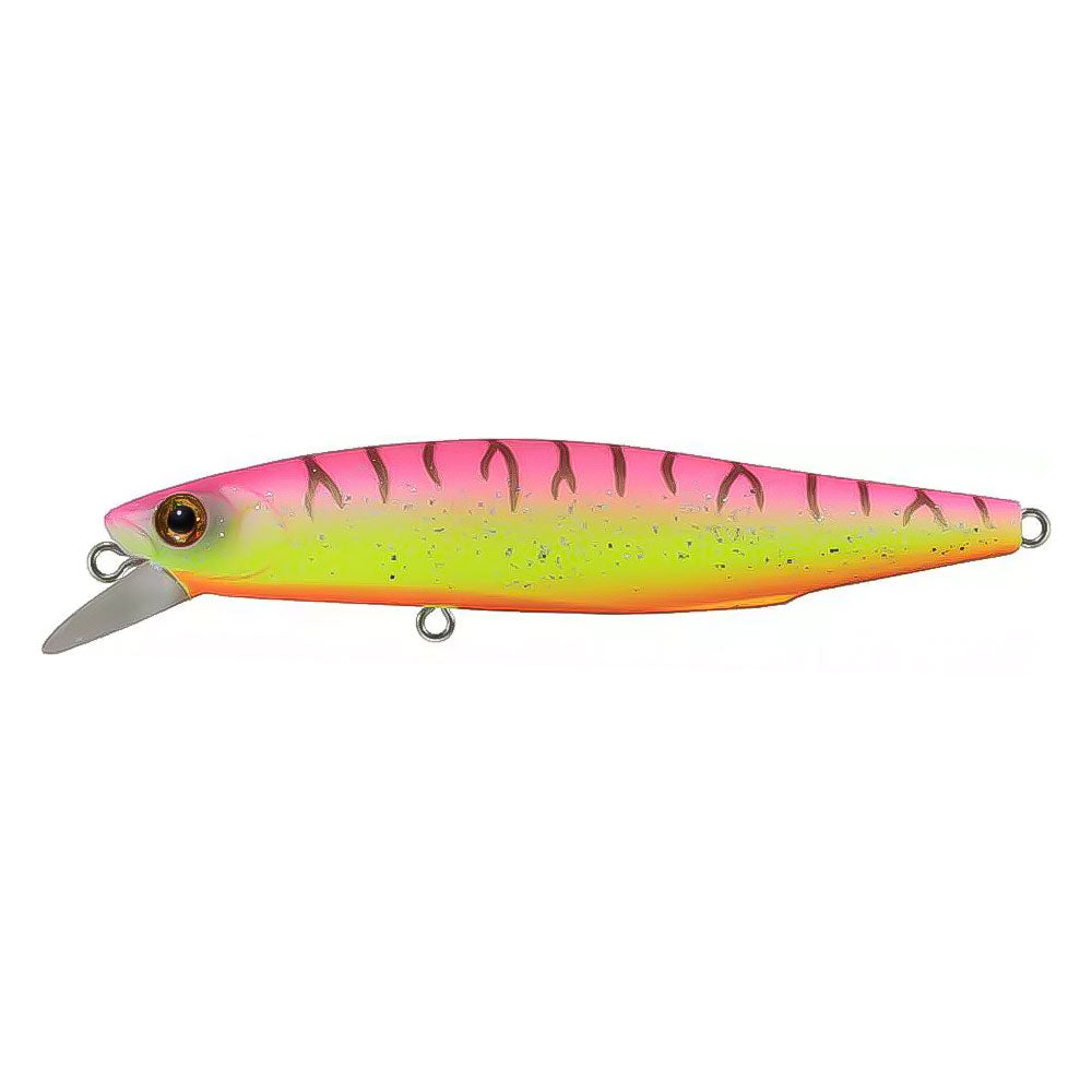 Bassday Mogul Minnow 66SP Dart Pink Back Chart Lime