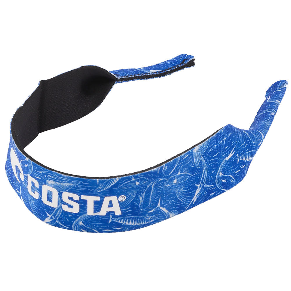 Costa Del Mar Megaprene Retainer Brillenband MP 01 Vintage Fish Blue