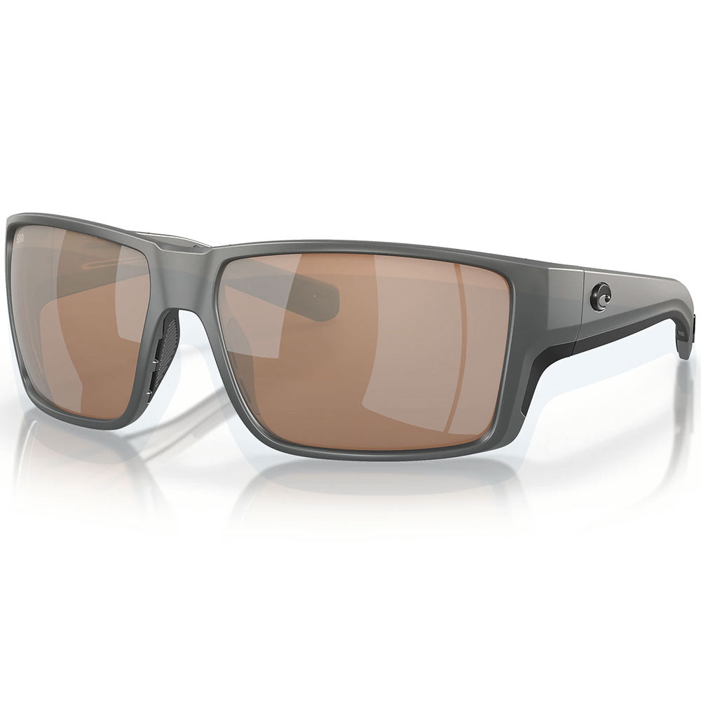 Costa Del Mar Reefton Pro 06S9080 580G Polarisationsbrille Matte Gray Copper Silver Mirror