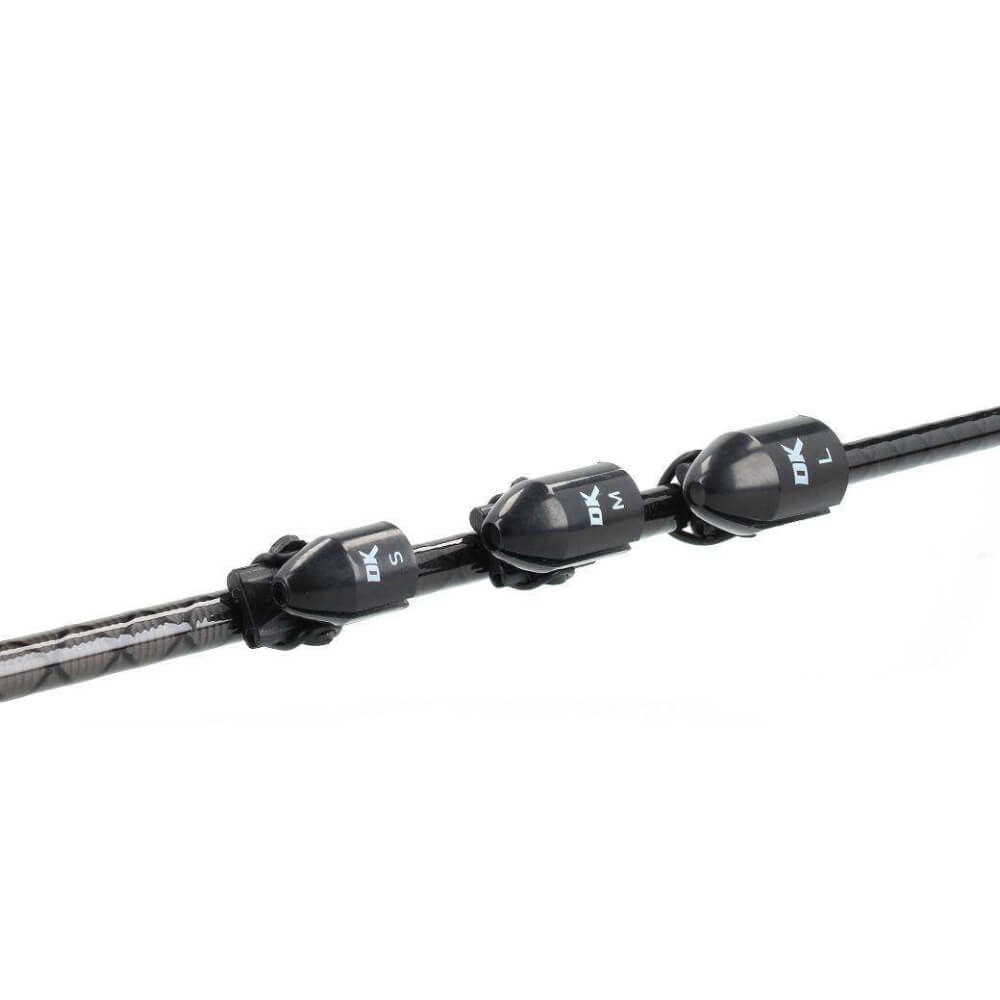 DEKA Bullet Pin – Gummistopper Für Texas- & Carolina-Rig, 15 Stück, Schwarz, Größe M