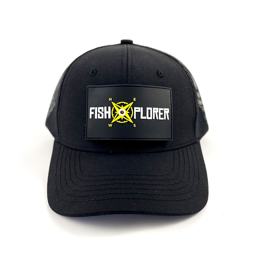 FishXplorer Scratch Trucker Cap 4 in 1 Wasser UV Resistent Schwarz