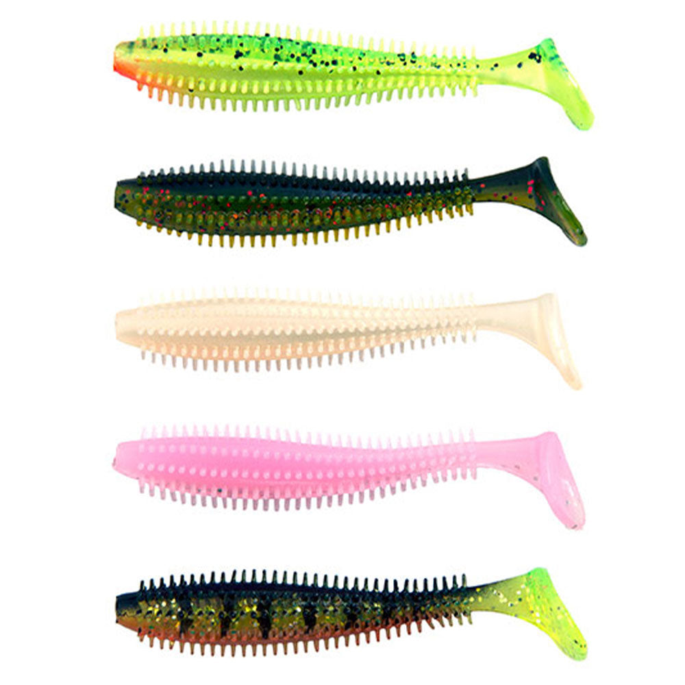 Fox Rage Spikey Shad UV Mixed Colour Pack 6 cm Mix 1