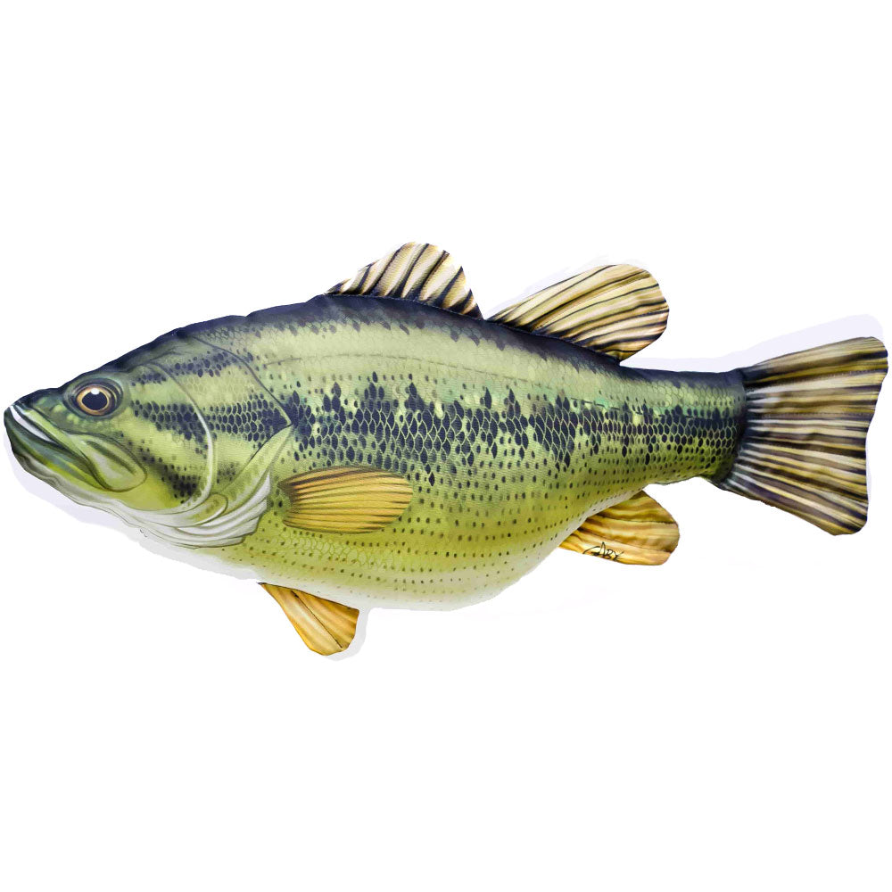 GABY Fischkissen Forellenbarsch Largemouth Bass 67 cm