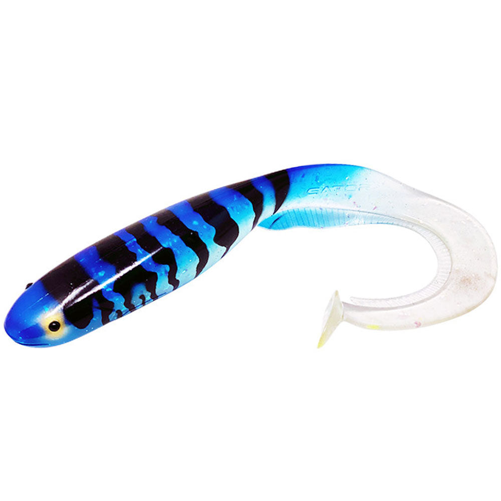 Gator Catfish 35 cm Blue Silver Glitter UV