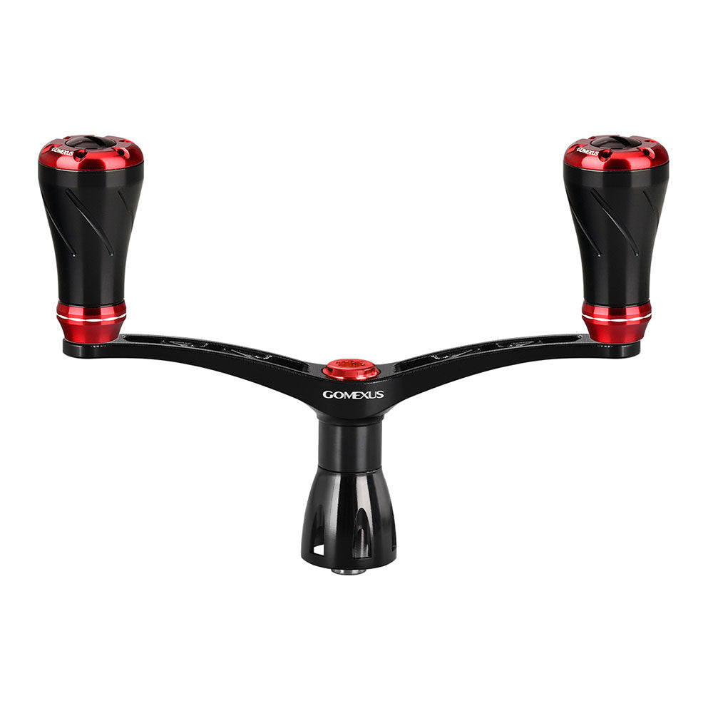 Gomexus Aluminium Spin Handle Aluminium Knobs fuer Daiwa Black Red