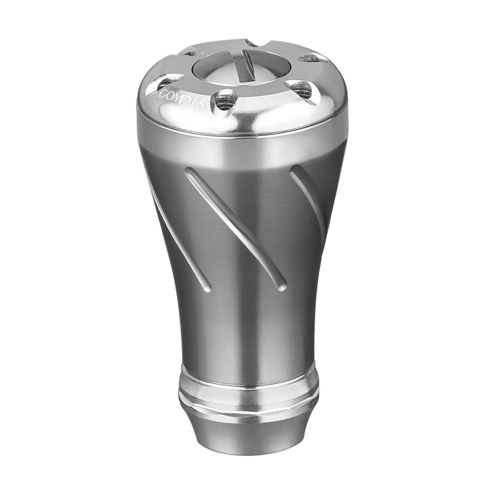 Gomexus CNC Reel Power Knob Aluminium Titanium Silver