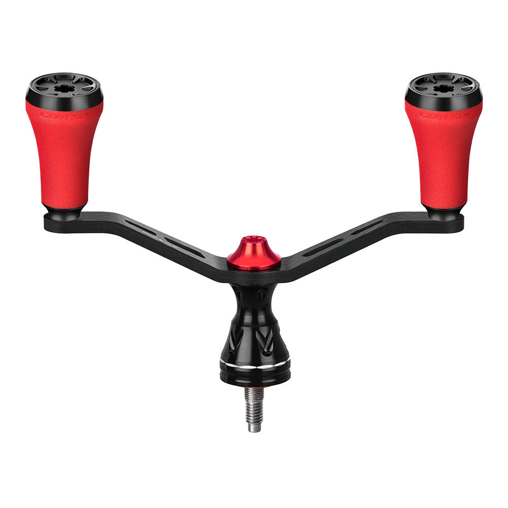 Gomexus Carbon Fiber Spin Handle TPE Touch Knobs fuer Shimano Black Red