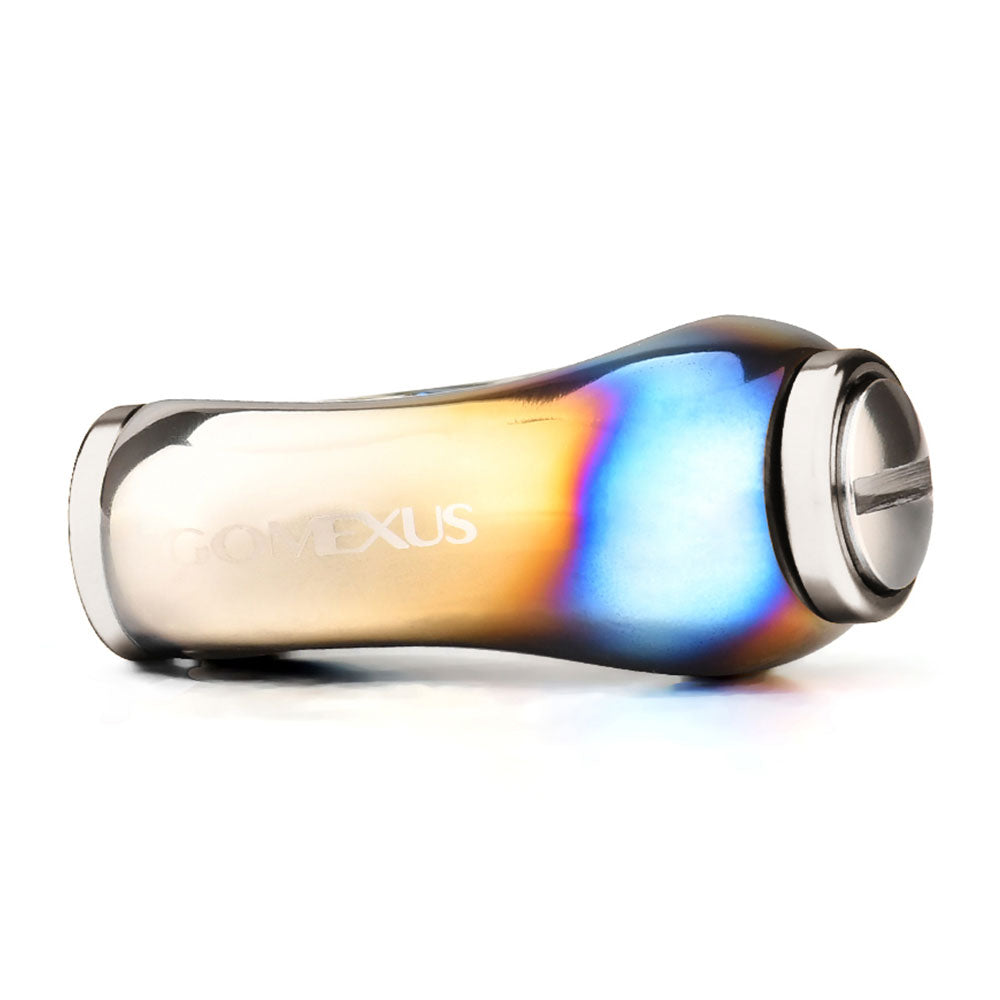 Gomexus Reel Power Knob Titanium Flame Galaxy Series Logo 2