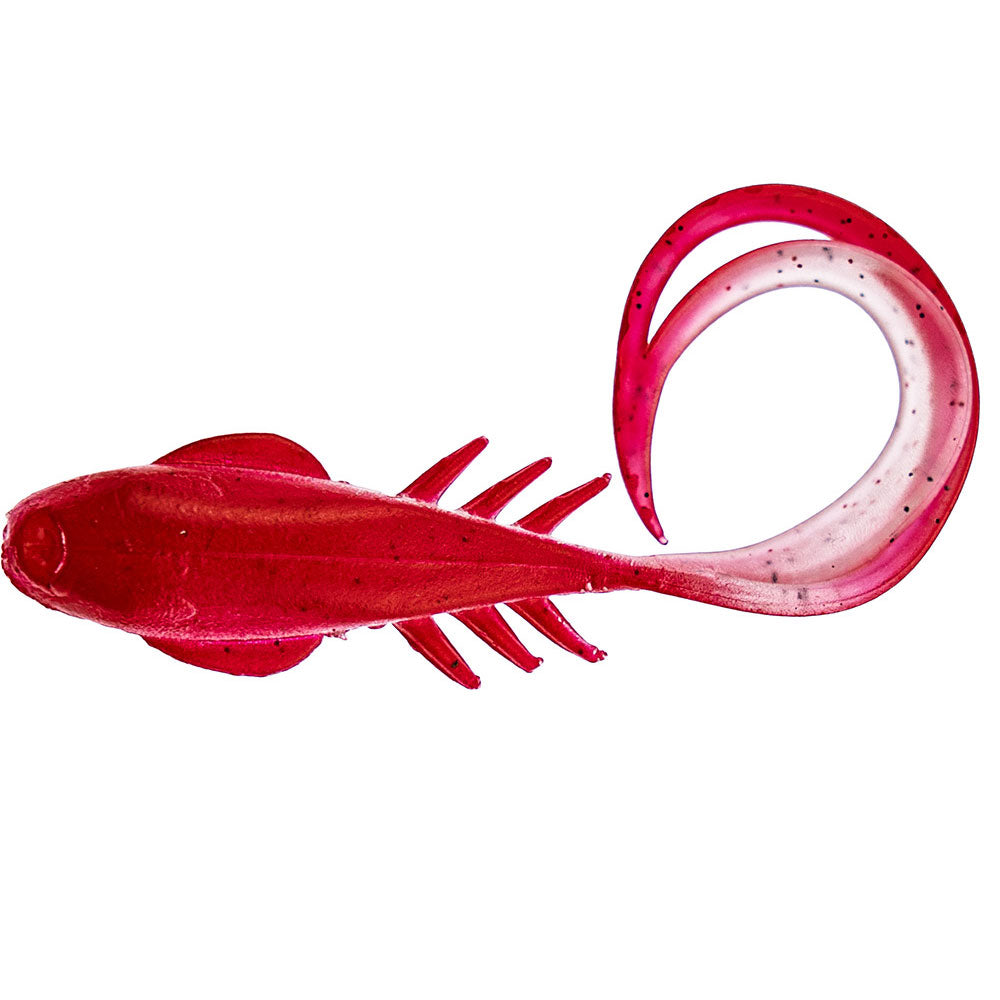 Hayabusa Free Slide Worm Lively Curly 27 6,5 cm Red