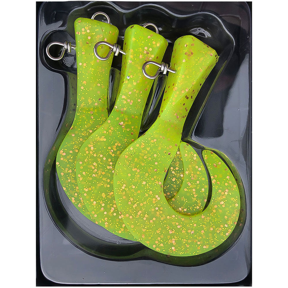 Headbanger Lures Headbanger Tail 23 Replacement Tails Chartreuse