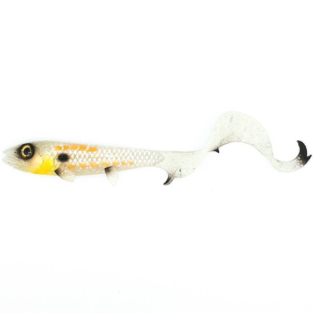 Hostagevalley Lures Hostagevalley Curlytail 18 cm White Pearl