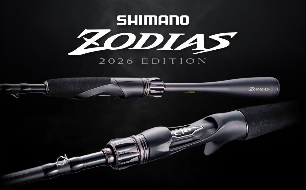 Die 2026er Version der Shimano Zodias Ruten als Spinning und Casting.