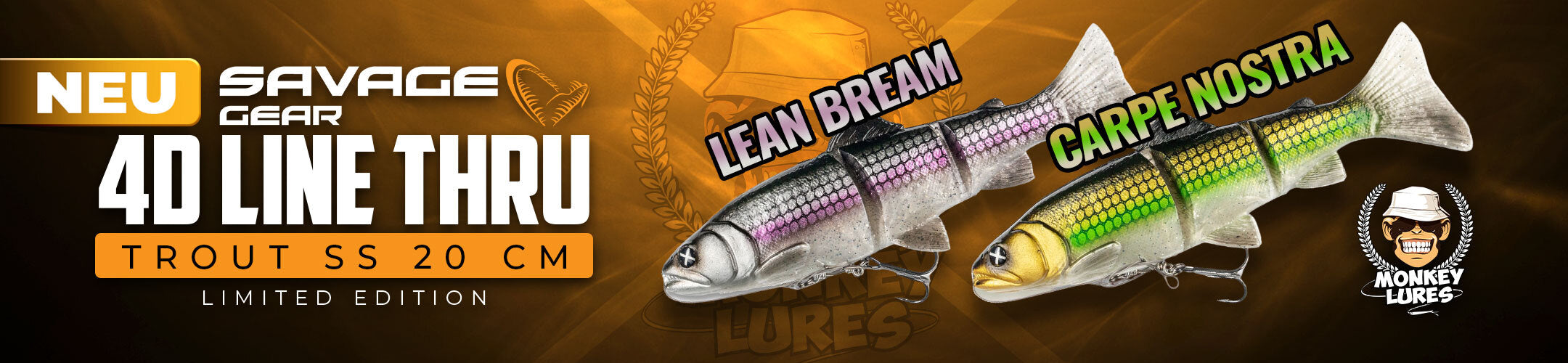 Perfekter Köder von Savage Gear in Monkey Lures Dekoren zum Hechtangeln