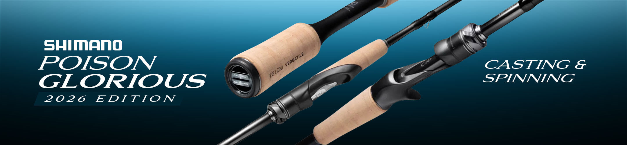 Die neue Poison Glorious Rutenserie von Shimano als Casting & Spinning.