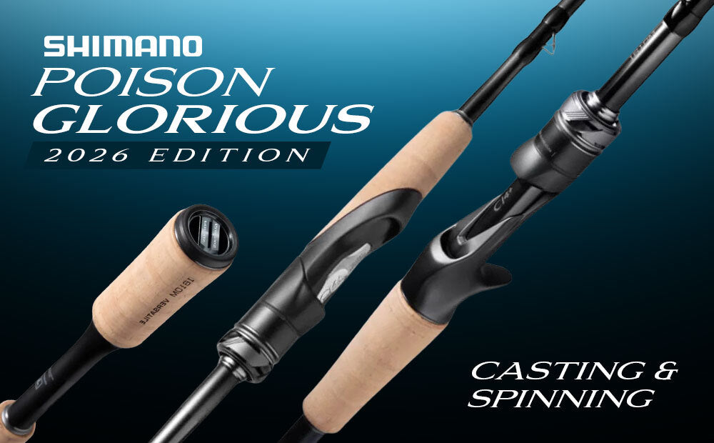 Die neue Poison Glorious Rutenserie von Shimano als Casting & Spinning.