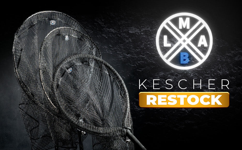 Alle LMAB Kescher, vom schwimmenden Kescher zum Watangeln bis hin zum Hechtkescher, wieder verfügbar.