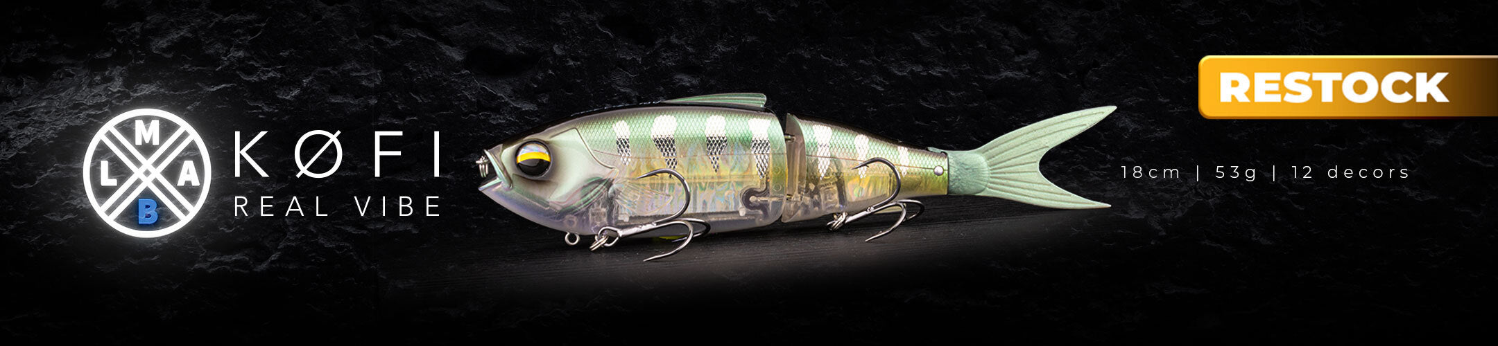 Der erste Swimbait von LMAB - der Real Vibe ist perfekt für große Hechte und Zander.