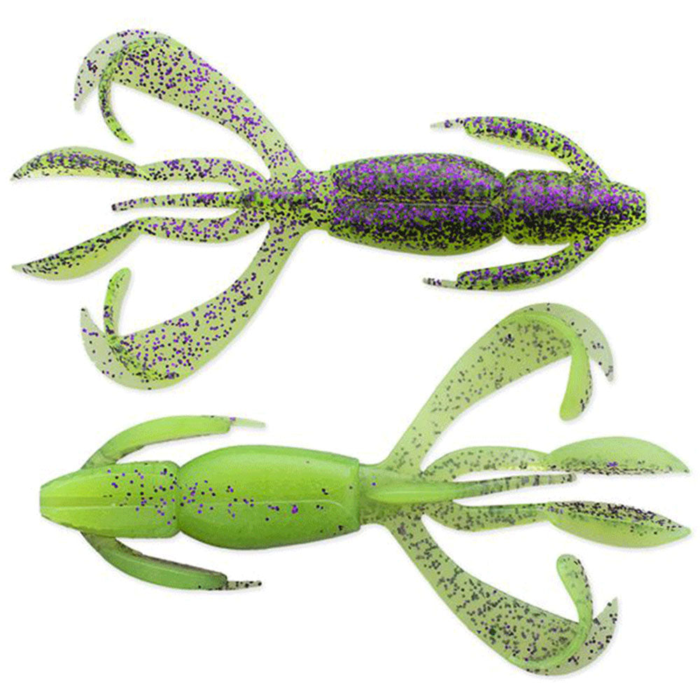 Keitech Crazy Flapper 2,8 7 cm Purple Chartreuse BA Edition