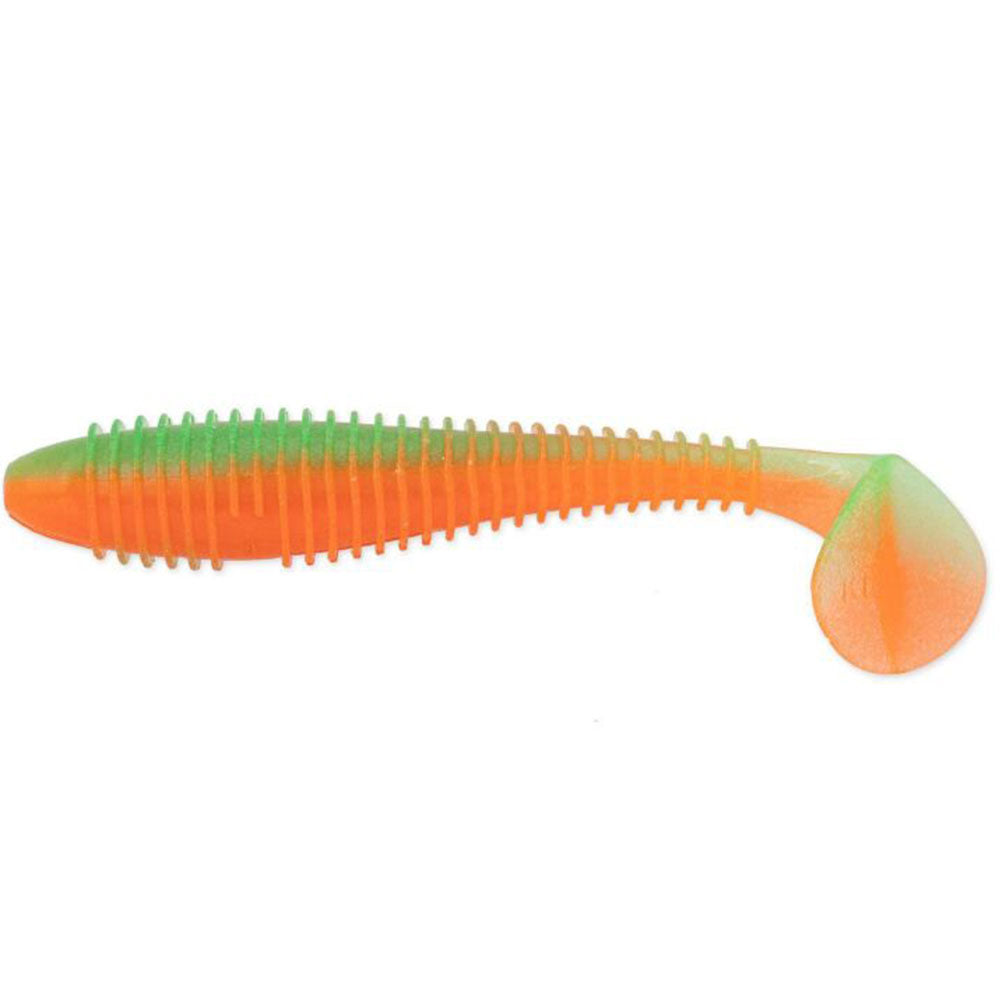 Keitech FAT Swing Impact 3,8 9,5 cm UV Lime Orange