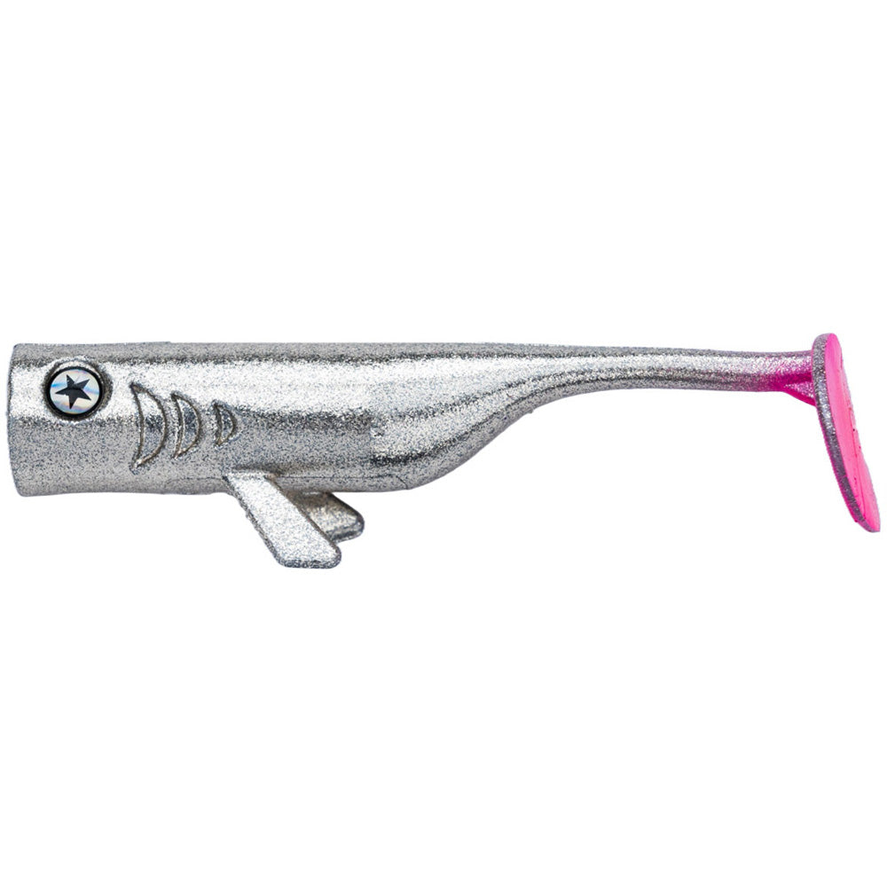 LMAB Drunk Bait 8 cm Chrome Pinktail