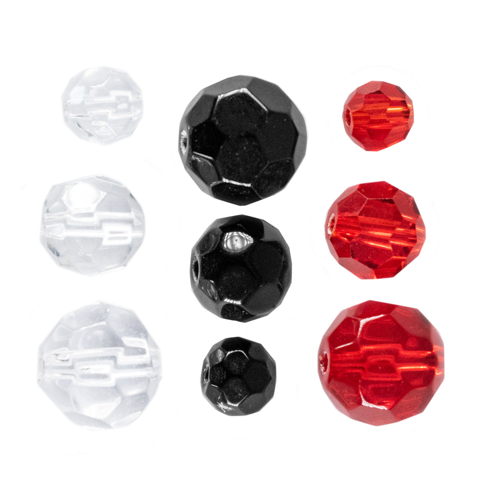 LMAB Glass Beads Red 8 mm