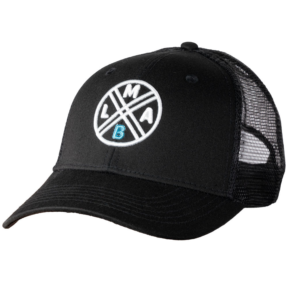 LMAB Truckercap Logo Black White