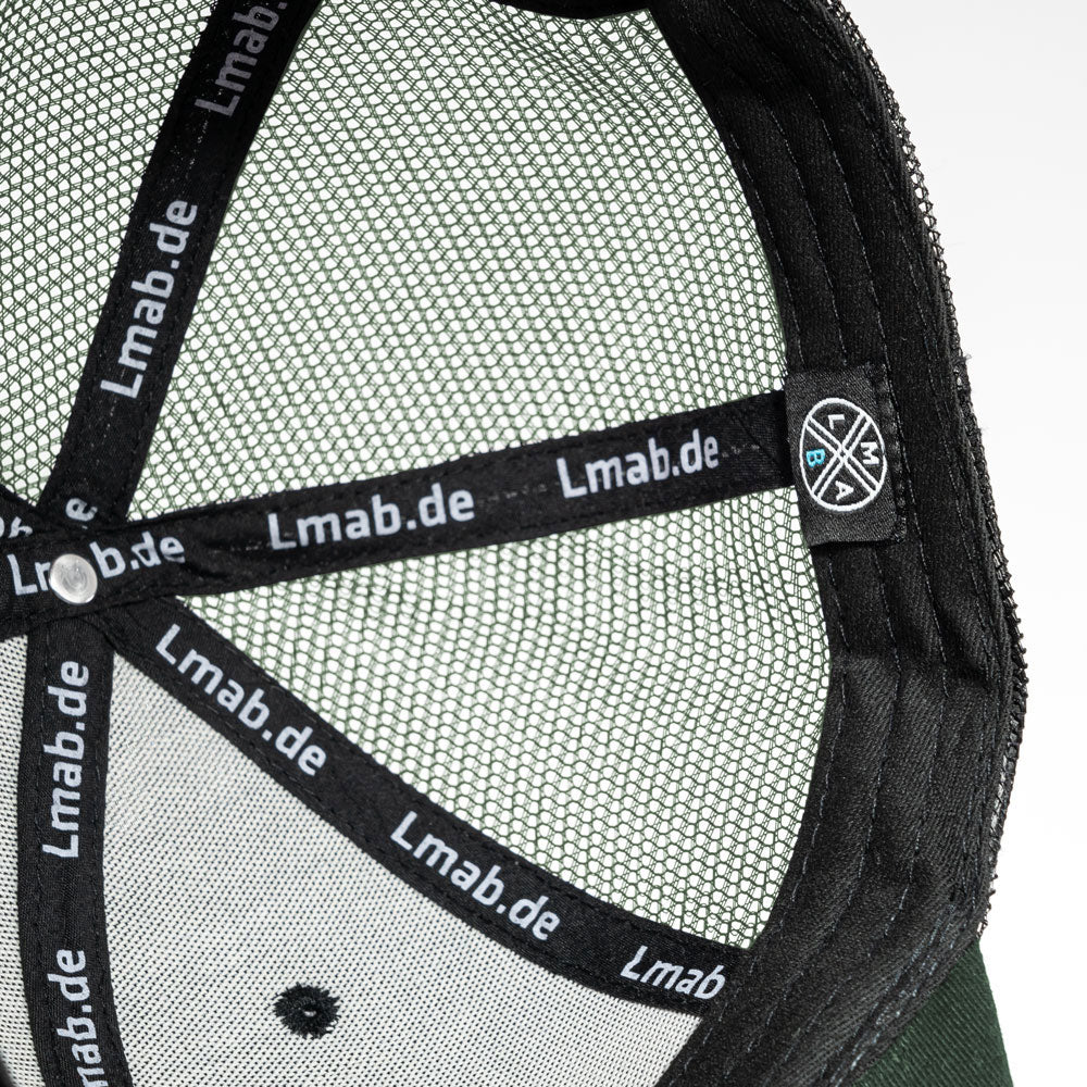 LMAB Truckercap Logo Green Innenansicht