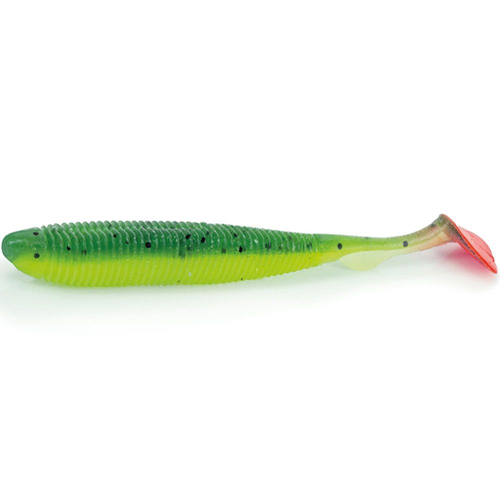 Molix Real Action Shad 3,8 9,6 cm UV Orange Tail