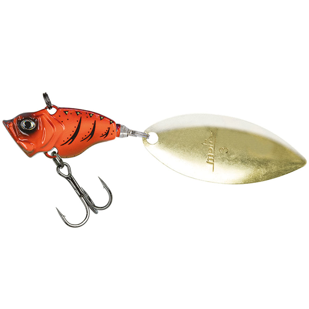 Molix Trago Spin Tail Willow 21 g 34 oz WCC Red Craw