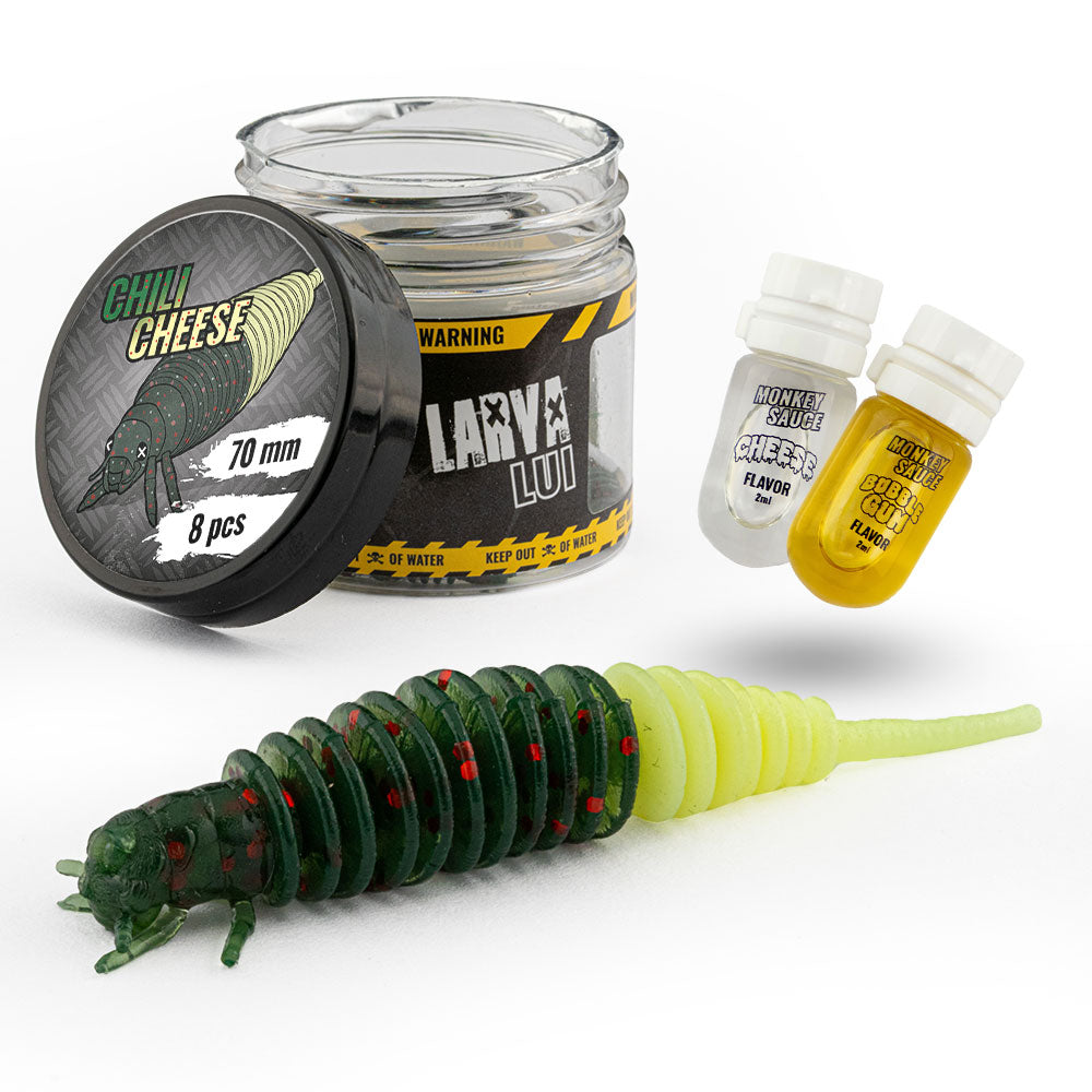 Monkey Lures Larva Lui 70 mm Chili Cheese