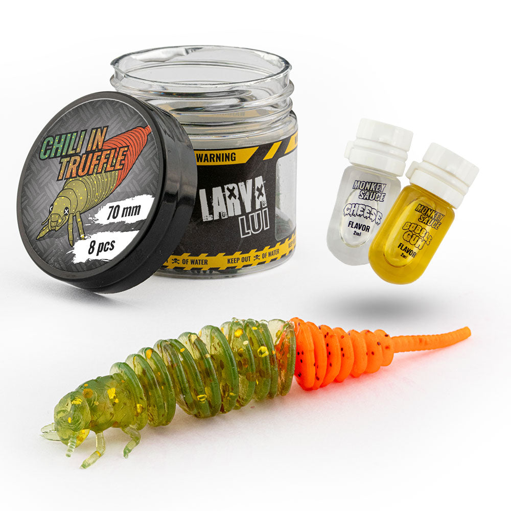 Monkey Lures Larva Lui 70 mm Chili in Truffle