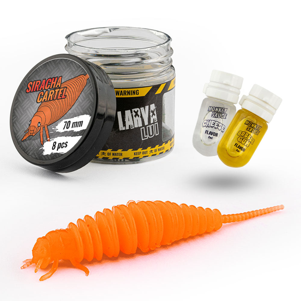 Monkey Lures Larva Lui 70 mm Siracha Cartel