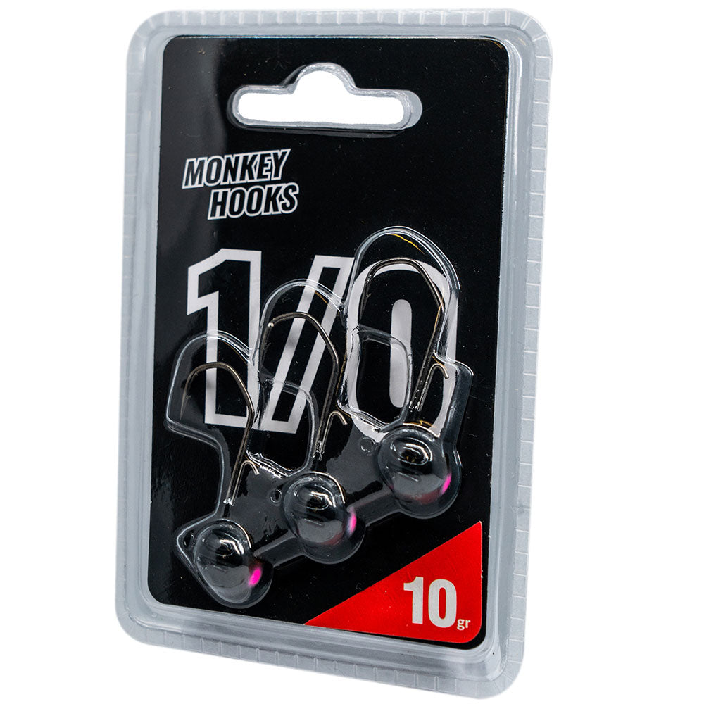 Monkey Lures Monkey Hooks 10 3,0 g Black Pink