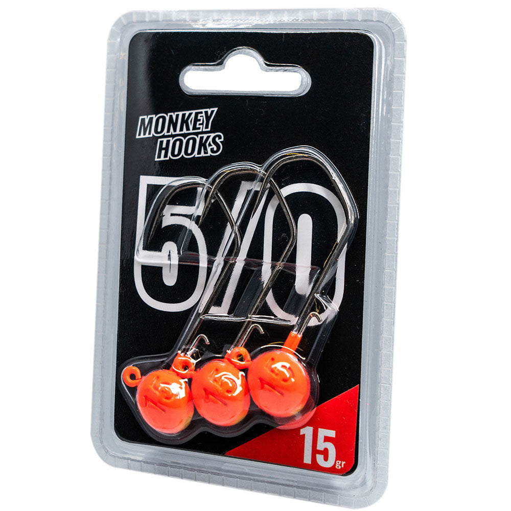 Monkey Lures Monkey Hooks 50 3,0 g Orange Gelb