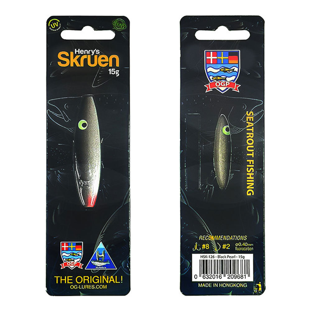 OGLures Henrys Skruen 15,0 g 6,0 cm Black Pearl